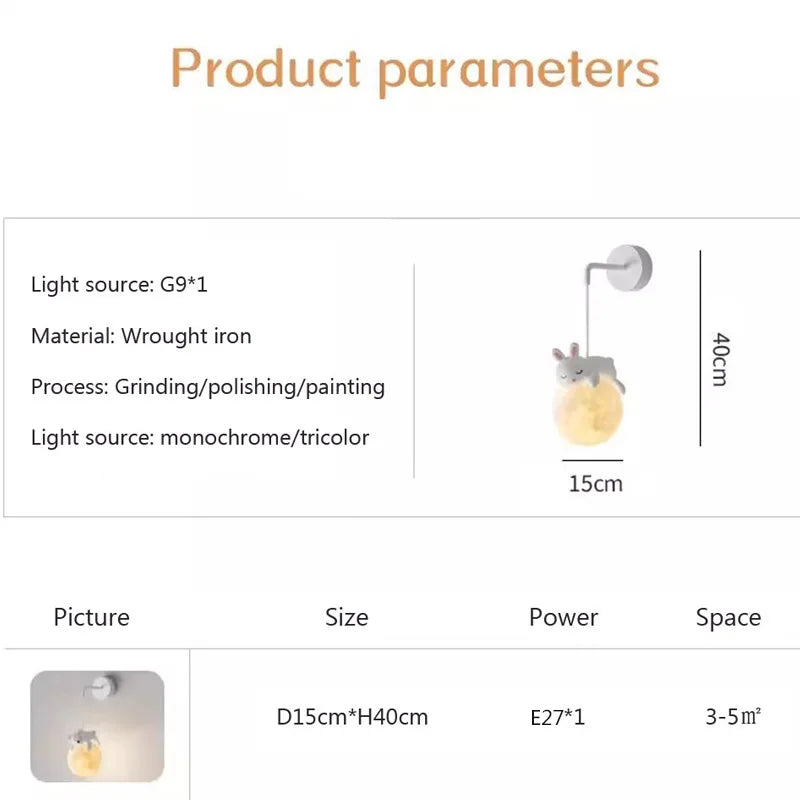 MoonGlow Light - Stylish LED Wall Lamp for Rooms