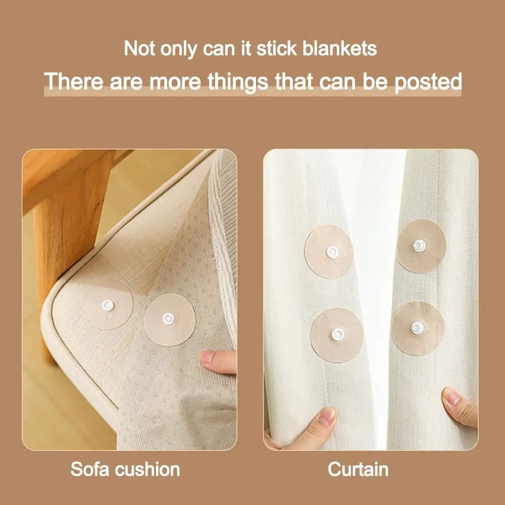 Stay Put Anti-Slip Easy Duvet Cover Snap Clip Set