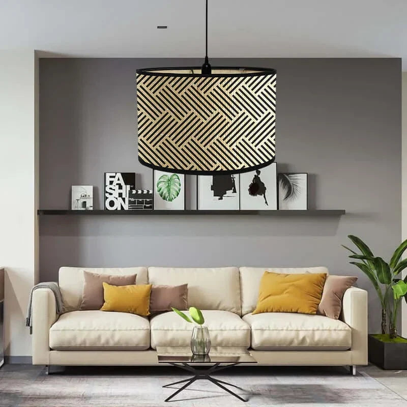 Art Deco Drum Lampshade