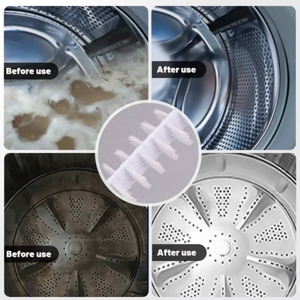 Washing Machine Crevice Cleaning Brush with Flexible Nylon Bristles