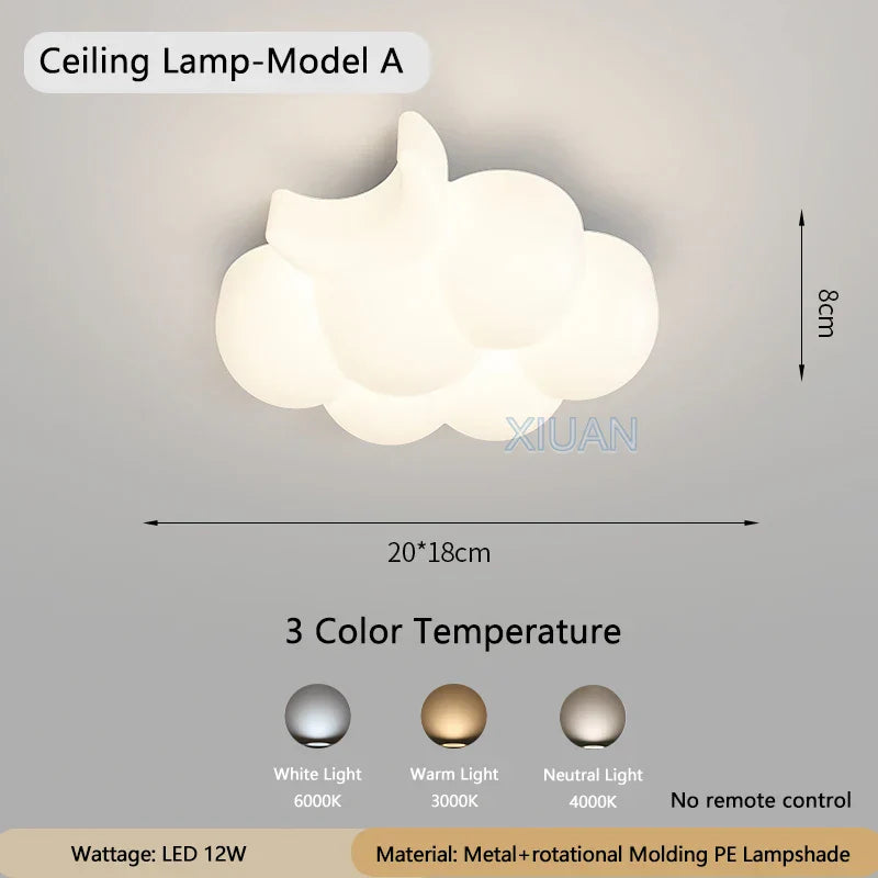 WhiteCloud Lamp – Stylish LED Wall Lighting for Children