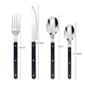 24-Piece Cutlery Set – Engraved Stainless Steel Flatware for 6 People