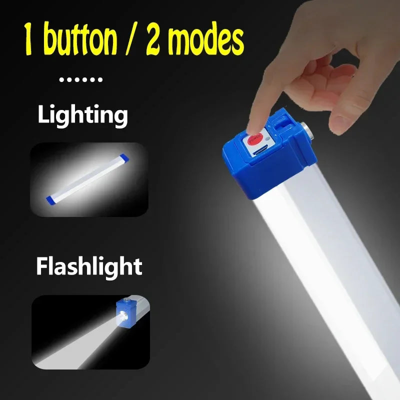 MagnaBeam LED Tube | Rechargeable Camping Lamp with Magnet & Hook | 32/52 cm | Portable Emergency Light for Outdoor & Vehicle