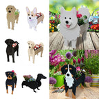 Flower Pot - Pawsome - Dog Plant Container - Various Breeds
