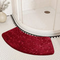 Curved Non-Slip Bathroom Mat with Ergonomic Design