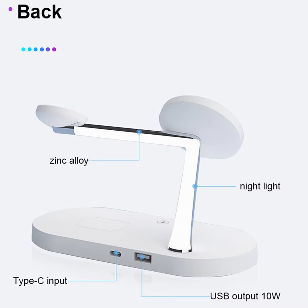 Magnetic 3 in 1 Wireless Charging Station - Fast Charger for iPhone, Apple Watch & AirPods