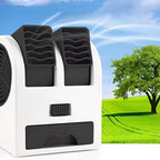 Dual-Outlet Turbo Cooling Desk Humidifier Fan