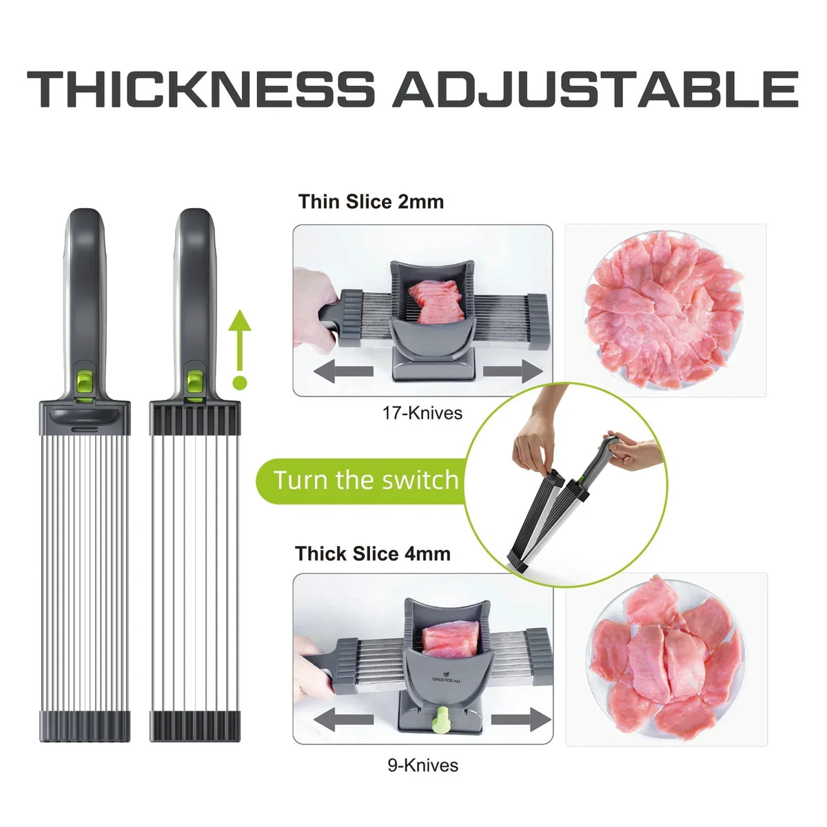 Multifunctional Stainless Steel Manual Meat Cutter Tool