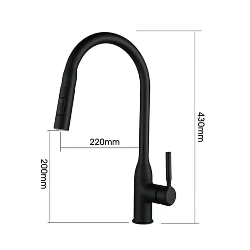 Stainless Steel Kitchen Faucet with Pull-Out Sprayer