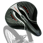 Extra Wide Comfort Bike Saddles with Shock Absorption - PU Leather Cushion for Long Distance Cycling