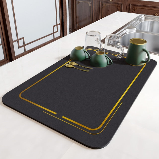 Draining Mat | Super absorbent, non-slip & unique design