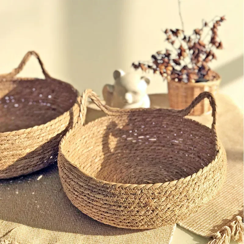 Rattan cat bed handwoven & washable