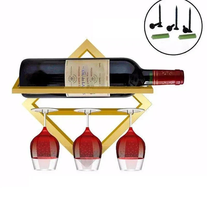 Exclusive wine rack with a stylish appearance and practical storage