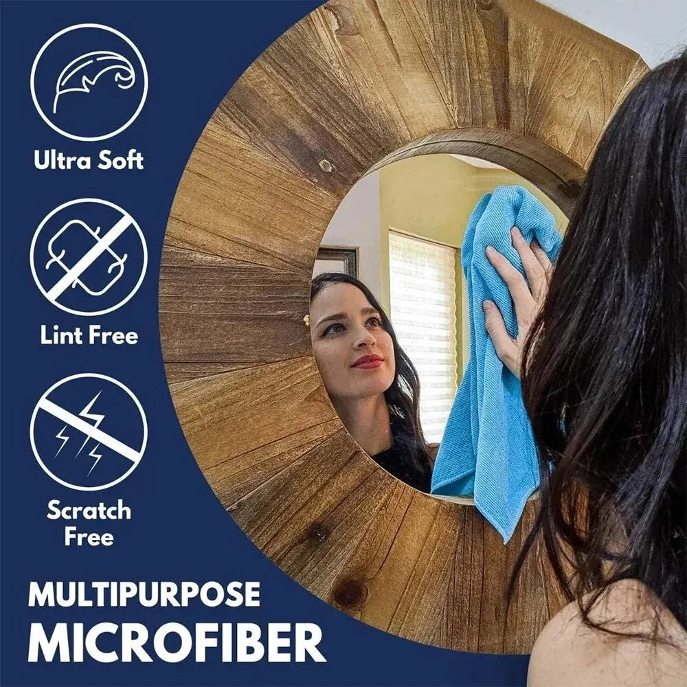 Microfiber Car Cleaning Cloths Set (10 pieces)