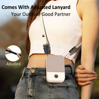 Ventixo AirGo Portable Mini Fan | 3-in-1 Neck & Waist Fan | 3 Speeds | Bladeless Design | USB-C Charging Function | 2000 mAh Battery
