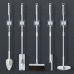 Mop holder FixoGrip | Self-adhesive & Waterproof | Wall mount without drilling | Set of 4