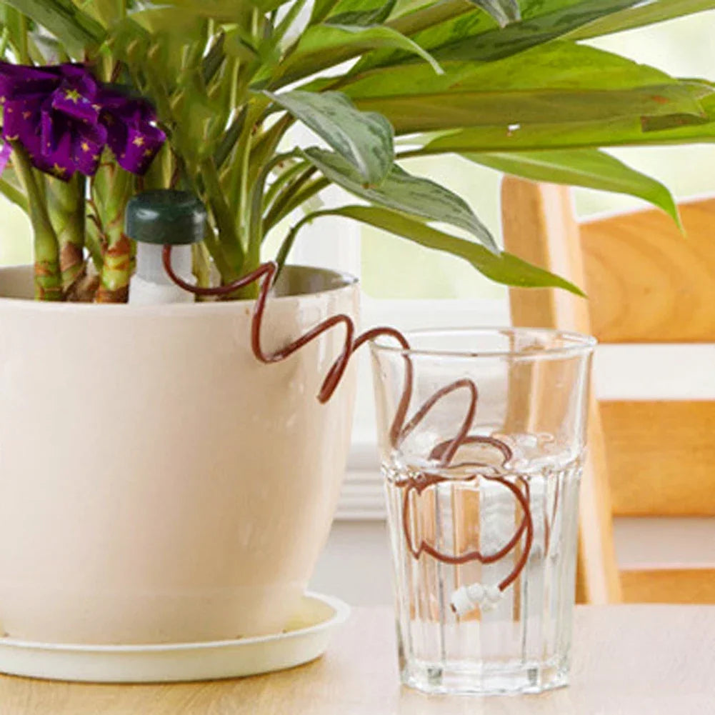 AquaTerris Plant Irrigation System | 8-Piece Set | Self-Watering Ceramic Spikes | Automatic & For Indoor Use