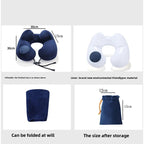 Neckiva Neck Pillow | Ergonomic & Ultra-light | Micro-Velours | Portable with Bag