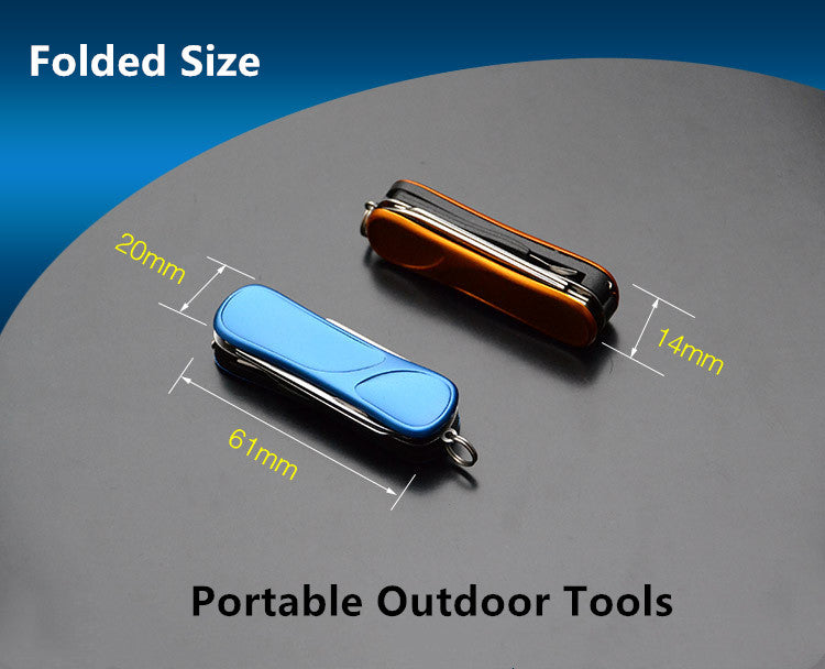 10-in-1 Stainless Steel EDC Keychain Tool