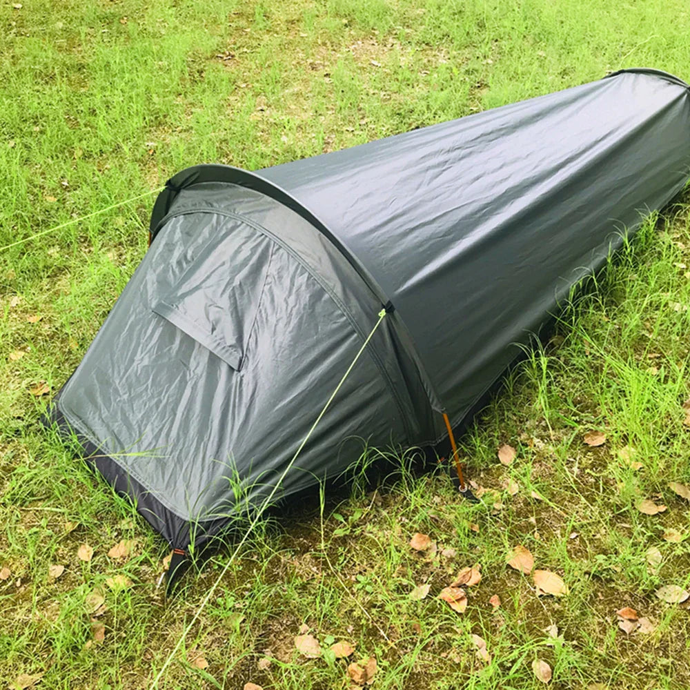 Trekvento SoloShield Ultralight Single Tent | Waterproof & Windproof | With Aluminum Poles & Storage Bag | For Trekking, Hiking & Camping