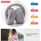 Wireless Plush Earphones with Bluetooth 5.2 and Warm Fur Design