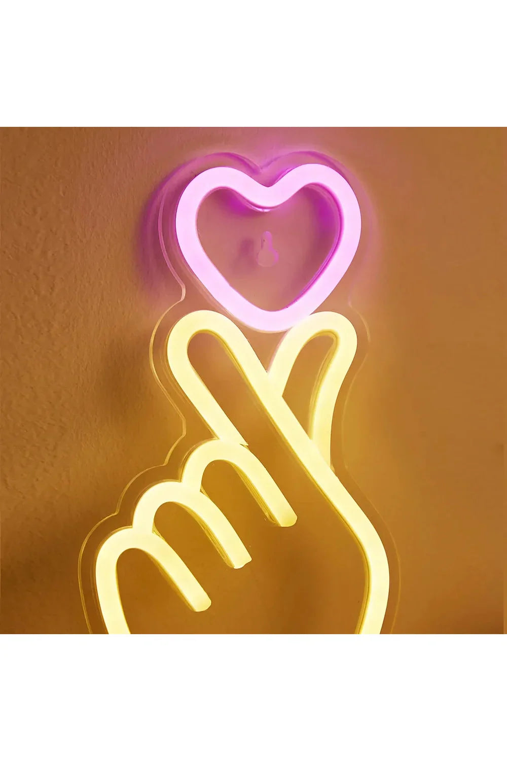Hand Heart LED Neon