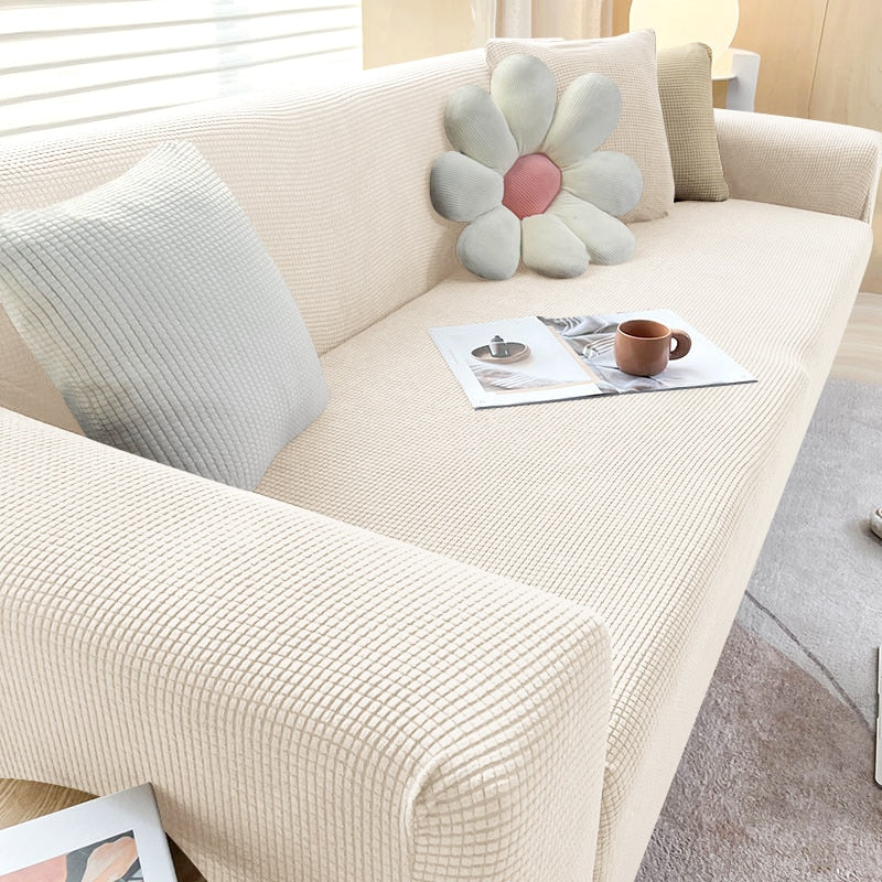 FlexiCover Elastic Sofa Cover – Protection Cover for Corner Sofas and Standard Sofas