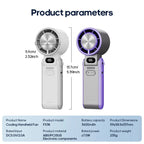 CoolityGo Handheld Fan with Ice-Cool Technology | 100 Speed Levels | 3600mAh Battery | Foldable & Ultraleight