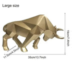 ToroArte Bull Sculpture | Nordic Design | Resin Figure Modern | 35 cm / 26 cm