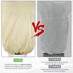 Winter protection cover for plants - Frost protection with zipper and drawstring, breathable for palms and potted plants in the garden