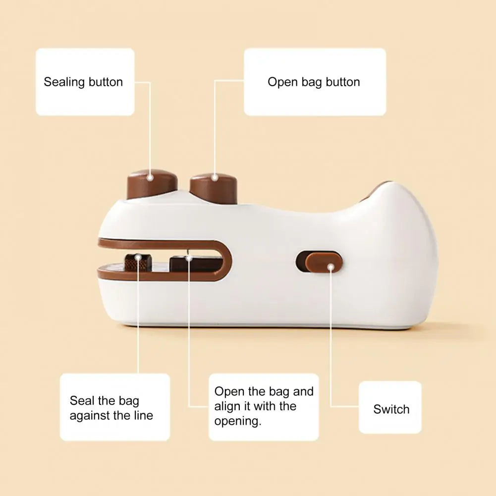 Double Power Rechargeable Magnetic Sealing & Cutter