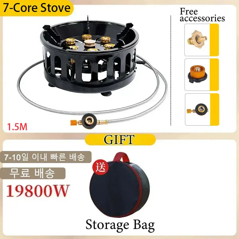 FlammaTrek | Compact Outdoor Gas Cooker | Durable Stainless Steel Construction | Foldable