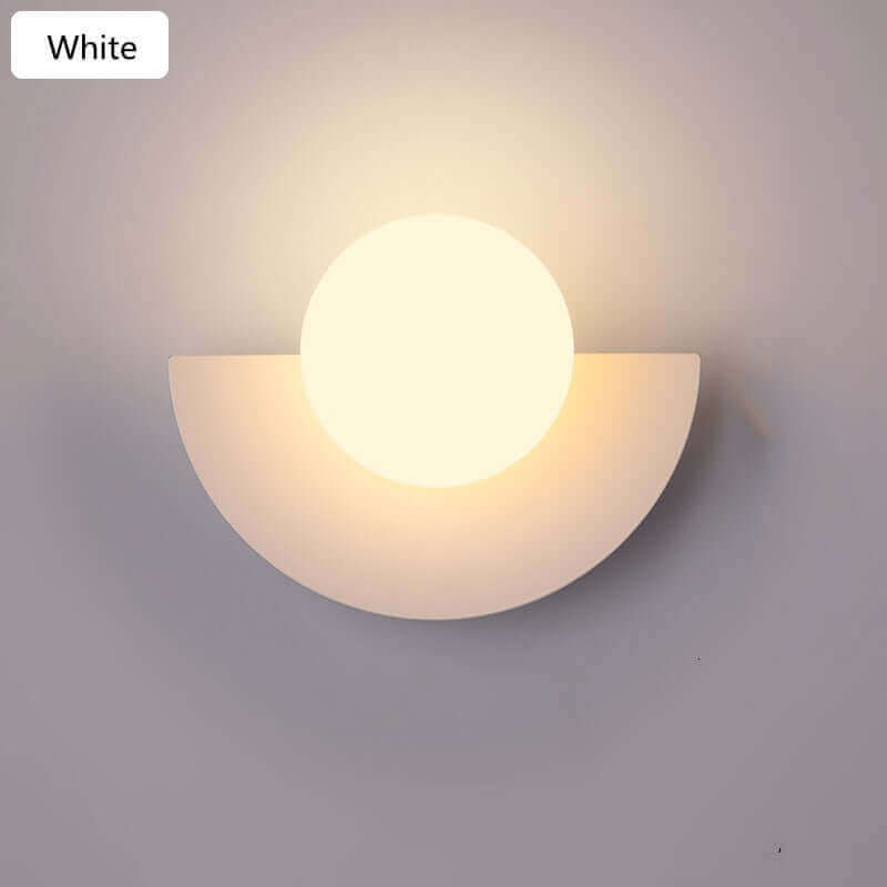 Half Moon Metal Wall Light. Available in 2 different sizes and various colors.