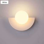 Half Moon Metal Wall Light. Available in 2 different sizes and various colors.
