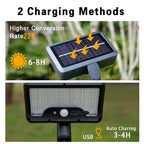 Flexible Tripod Solar Powered Motion Sensor Outdoor Light