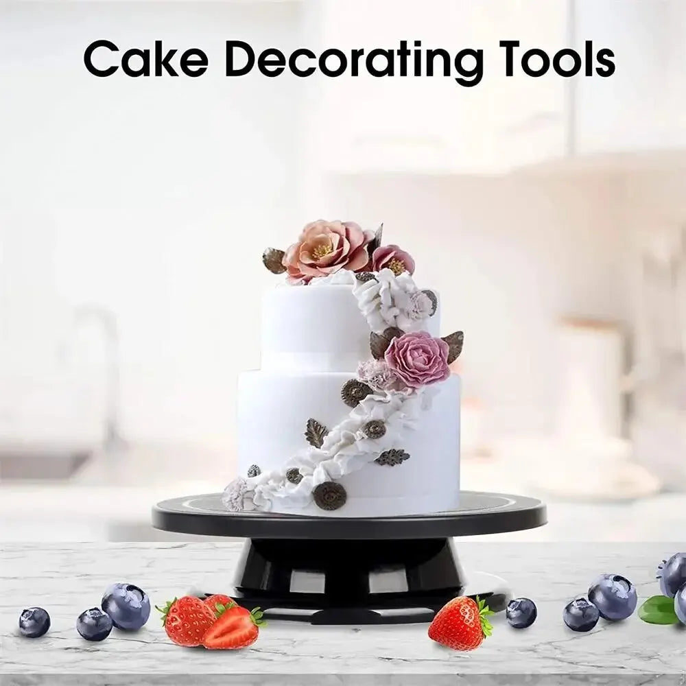 CakeMagic Turntable | 360° rotatable | Food safe | 28×28×6.4 cm
