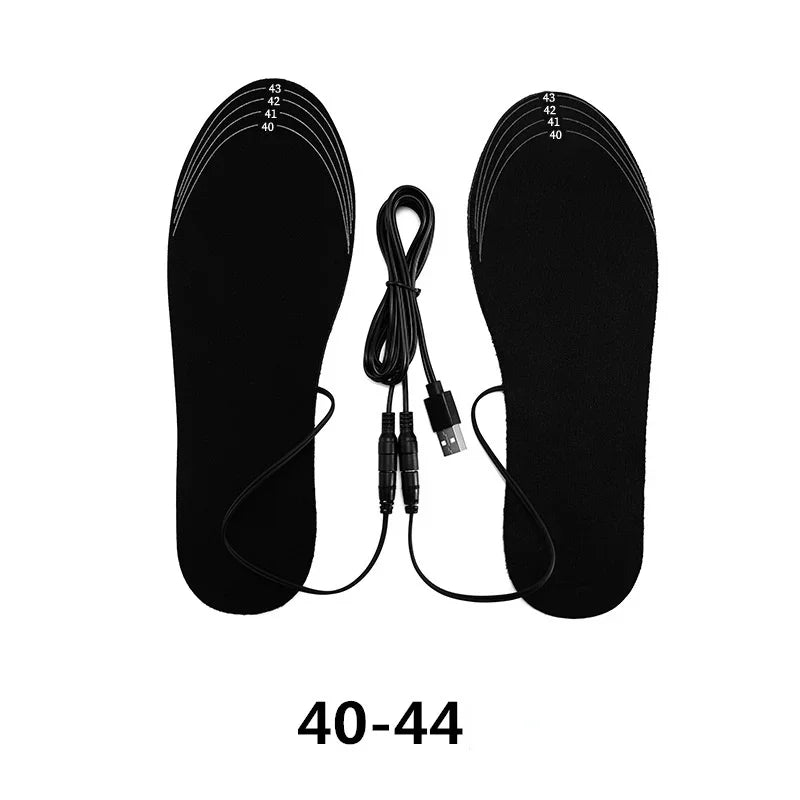 ThermaStep USB Heated Insoles | Customizable Size 35–46 | Rechargeable & Washable | Carbon Fiber Heating Technology | Foot Warmer for Winter & Outdoor