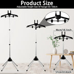 Adjustable Telescope Steam Stand for Clothing – Foldable & Portable