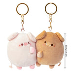 Love Birds Cute Plush Magnetic Keychain