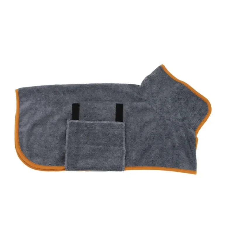Pet bathrobe, highly absorbent and quick-drying