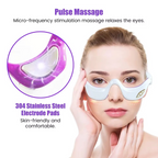 Under Eye Red Light Therapy Massager Glasses Microcurrent Eye Device for Dark Circles and Puffiness