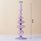 Lilac Candle Holder made of Glass