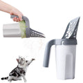 Hygienic cat scoop with odour-stop function