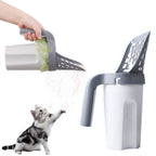 Hygienic cat scoop with odour-stop function
