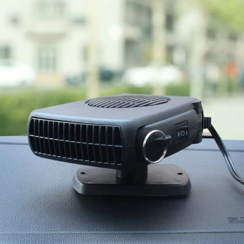 Portable Car Heater and Defroster, 2-in-1 Heating and Cooling Fan for Windshield and Cab