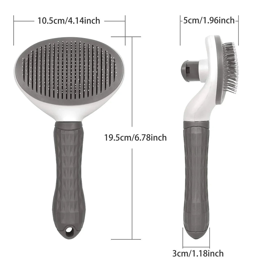 FellFreund Fur Brush for Dogs & Cats | Self-Cleaning | Gentle Grooming & Hair Removal