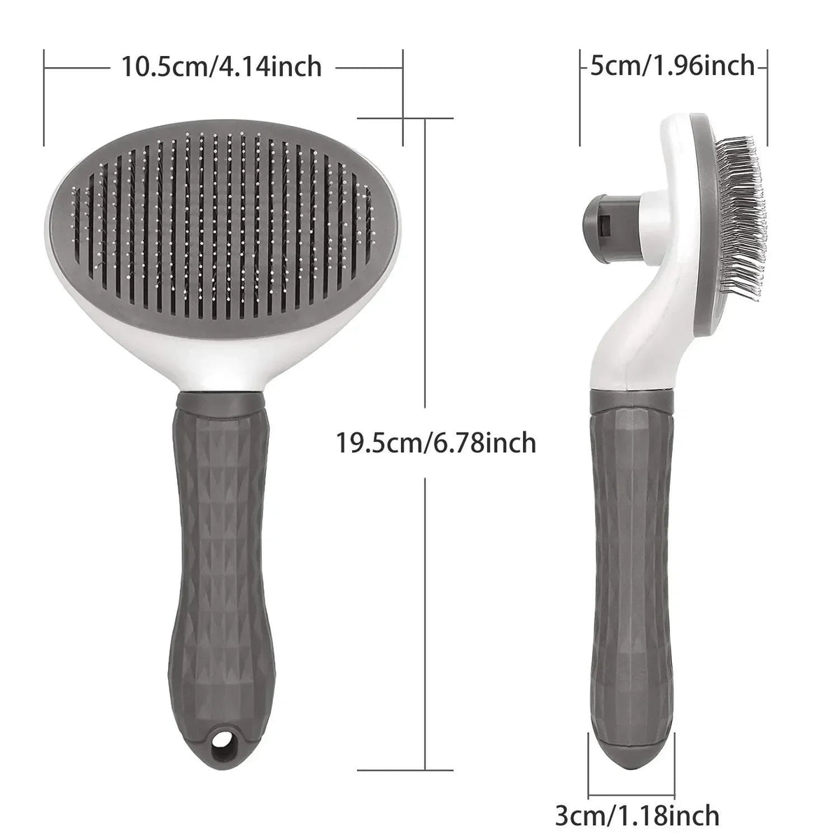 FellFreund Fur Brush for Dogs & Cats | Self-Cleaning | Gentle Grooming & Hair Removal
