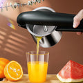 Pressano Manual Juicer made of Stainless Steel | Patented Design | 50% Higher Juice Yield | For Citrus, Pomegranate & More
