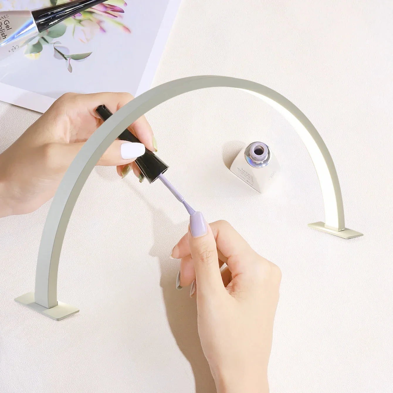 LUNAIL LED Nail Lamp | Half-Moon Design | USB | For Nail Studio & Home