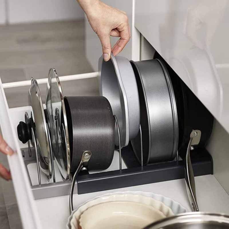 Cookware Organizer | The solution for messy cabinets